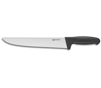 Cuchillo carnicero 28cm mango negro Bargoin