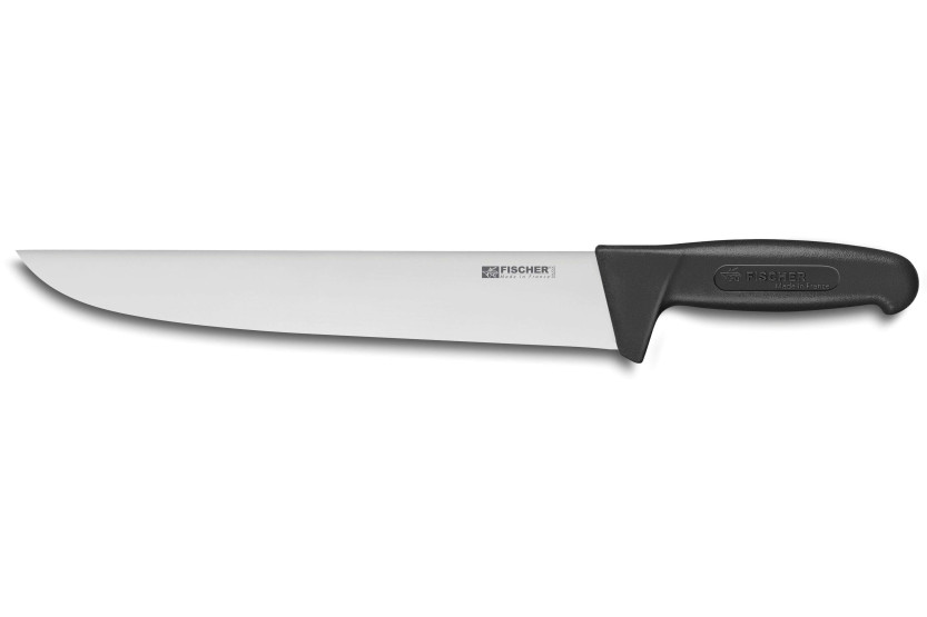 Slagterkniv 28 cm med sort skaft Bargoin