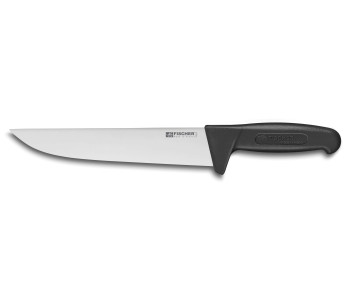 Cuchillo carnicero 25cm mango negro Bargoin