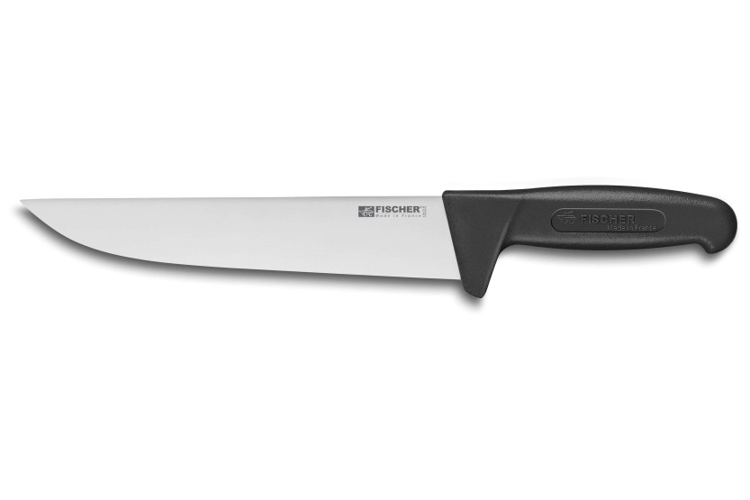 Cuchillo carnicero 25cm mango negro Bargoin