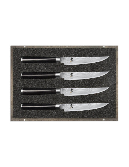 Kirstu 4 couteaux à steak japonais Shun Classic lames 12,5cm