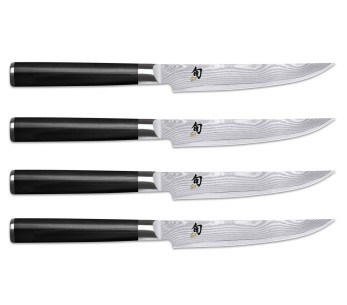 Kirstu 4 couteaux à steak japonais Shun Classic lames 12,5cm 2