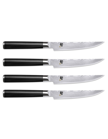Coffret 4 couteaux à steak japonais Shun Classic lames 12,5cm