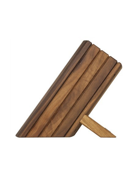 Taco vacío KAI para 8 cuchillos de cocina de alta gama - Madera de nogal