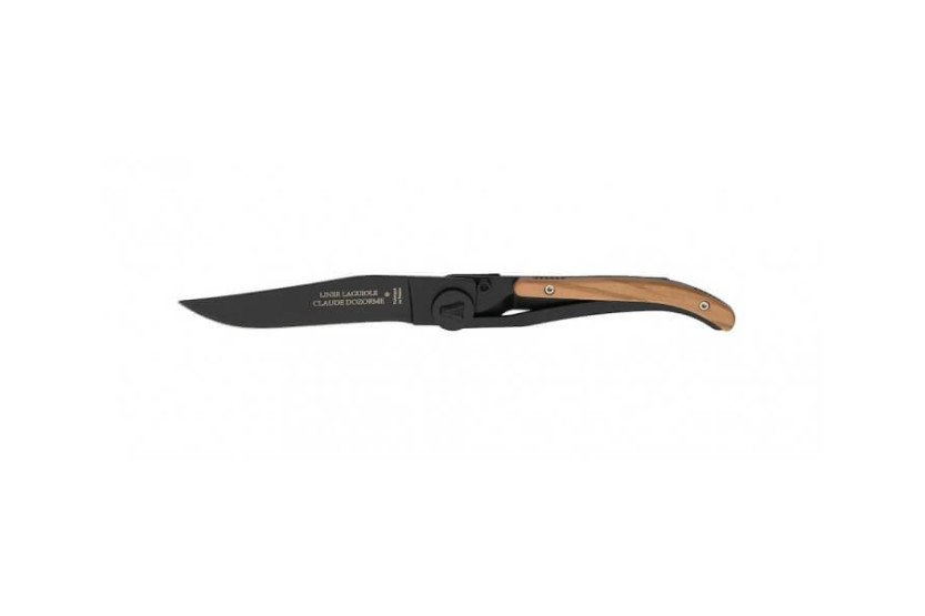 Laguiole veitsi C. Dozorme musta terä 11 cm kahva