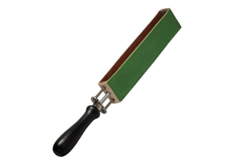 HEROLD rakhyvel läder 2-sidig hudspännare 33cm
