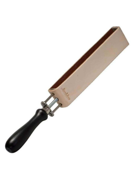 HEROLD navalha de couro parafuso tensor 2 lados pele 33cm