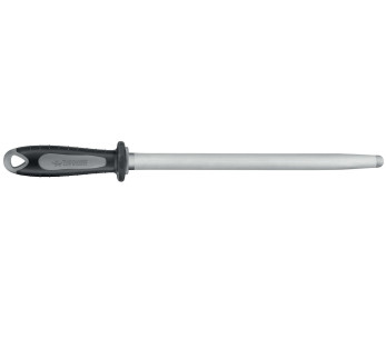 FISCHER slaktarkniv 35cm oval finkornig svart och grått handtag