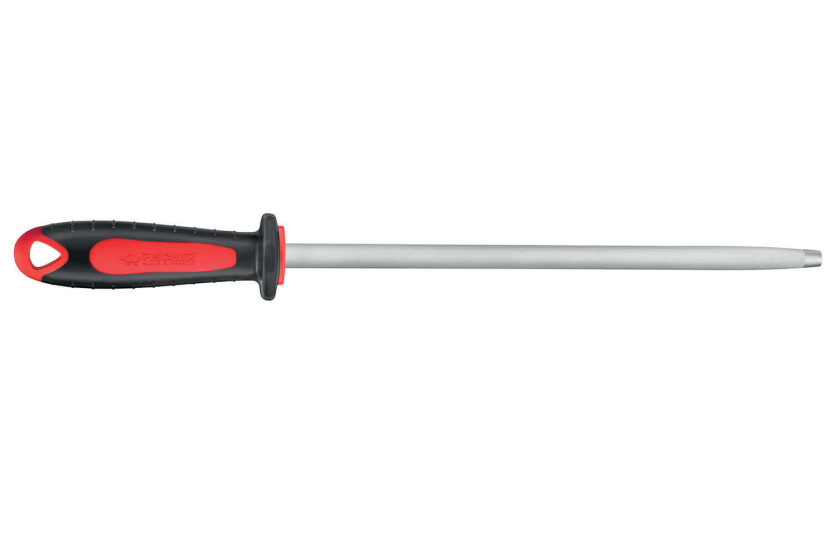 FISCHER slakterrifle 30 cm rund, finkornet, rødt og grått skaft