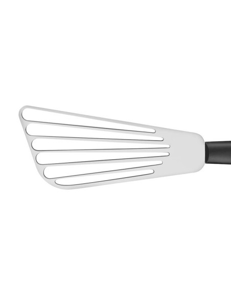 Bargoin 2725 profesjonell omelettspade i rustfritt stål, 17 cm polypropylenhåndtak