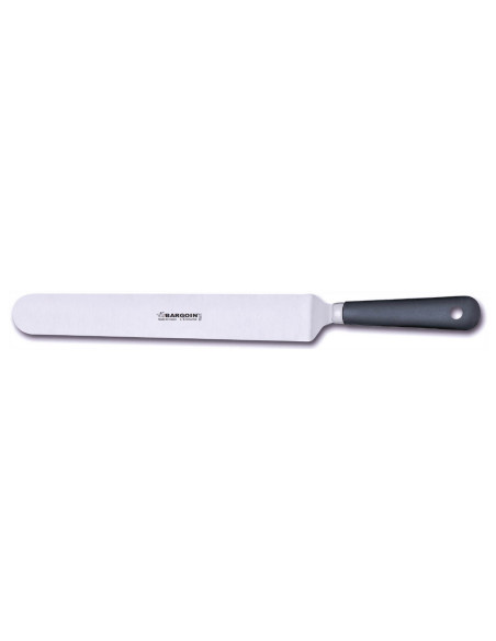 Espátula acodada profesional Bargoin 247-34F acero inoxidable 34cm mango polipropileno