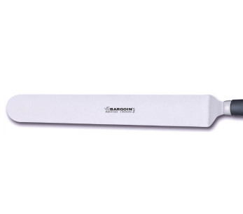 Profesjonell vinklet slikkepott Bargoin 247-34F i rustfritt stål 34 cm polypropylenhåndtak 2
