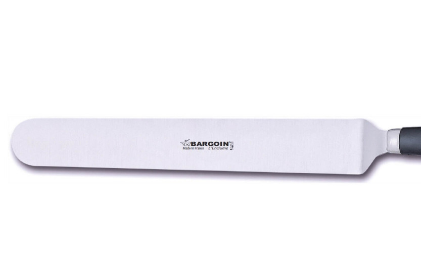 Espátula acodada profesional Bargoin 247-34F acero inoxidable 34cm mango polipropileno