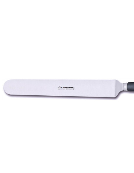 Espátula acodada profesional Bargoin 247-34F acero inoxidable 34cm mango polipropileno
