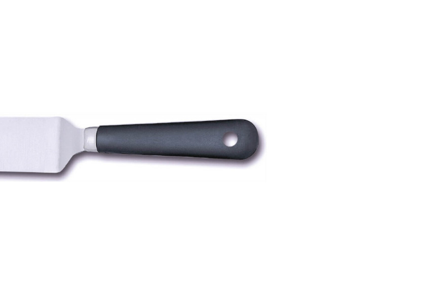 Profesjonell vinklet slikkepott Bargoin 247-34F i rustfritt stål 34 cm polypropylenhåndtak