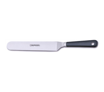 Espátula acodada profesional Bargoin 247-20F acero inoxidable mango polipropileno 20cm