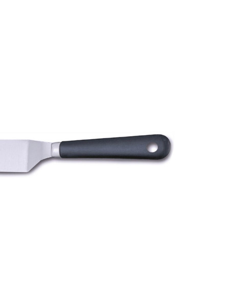 Professional angled spatula Bargoin 247-20F stainless steel polypropylene handle 20cm