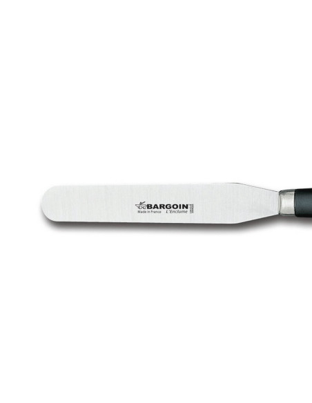 Espátula de pastelero profesional Bargoin 248-14F de acero inoxidable 14cm con mango de polipropileno