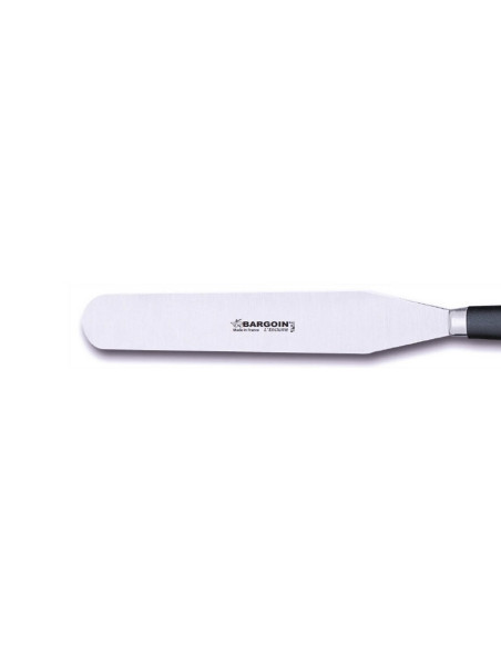 Espátula para pastelaria profissional Bargoin 248-20F aço inoxidável 20cm cabo em polipropileno
