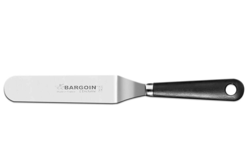 Professional angled spatula Bargoin 247-15F polypropylene handle 15cm