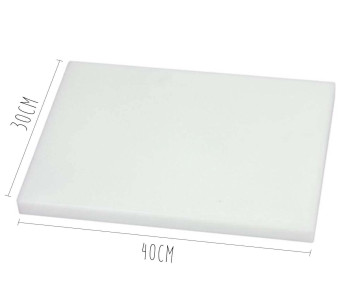 HD500 witte polyethyleen snijplank 40x30cm