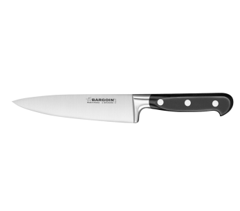 Faca de chef Bargoin 15cm cabo preto