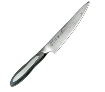TOJIRO Flash universalkniv 15 cm damaskusblad