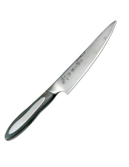 Canivete TOJIRO Flash com lâmina de damasco de 15 cm