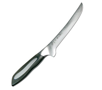 Faca de desossar TOJIRO Flash com lâmina de damasco de 15 cm