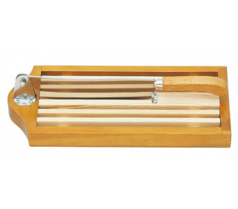 Couteau à pain sur socle claie amovible lame 25cm inox