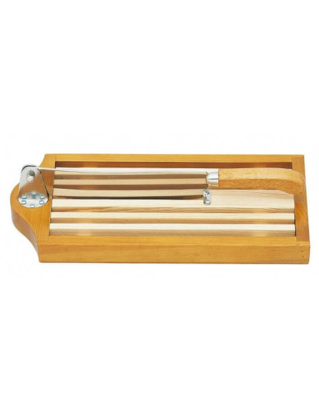 Couteau à pain sur socle claie amovible lame 25cm inox