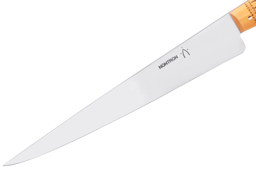 Nontron buxushout handvat vleesmes 20cm lemmet