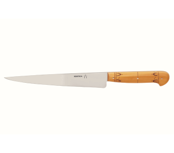 Nontron buxushout handvat vleesmes 20cm lemmet