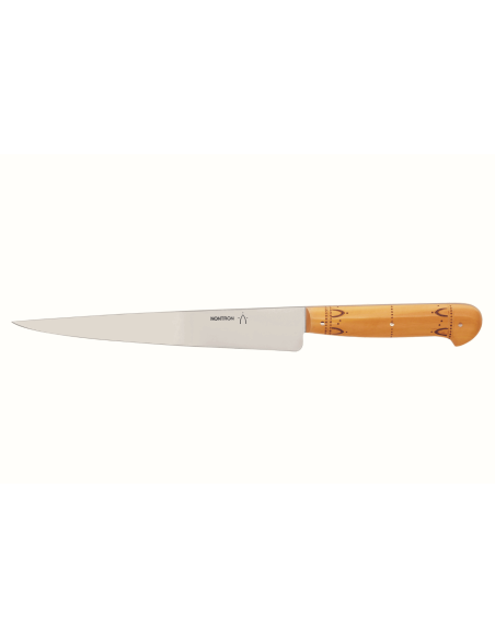 Coltello da intaglio Nontron con manico in bosso, lama da 20 cm