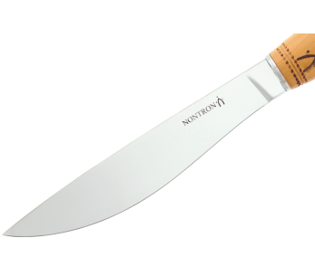 Nontron 87606 ostkniv med pyrograferat sabothandtag i buxbom 2