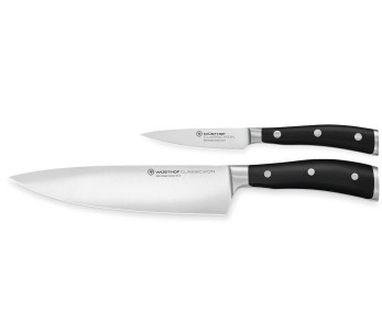 2 kpl Wüsthof Classic Ikon veitset - toimisto 9cm + kokki 20cm
