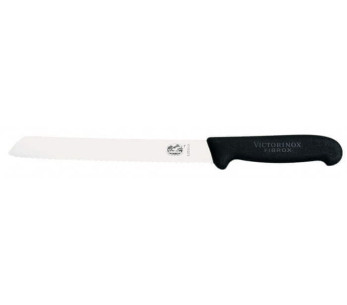 Victorinox bread knife black fibrox handle stainless steel blade 21cm