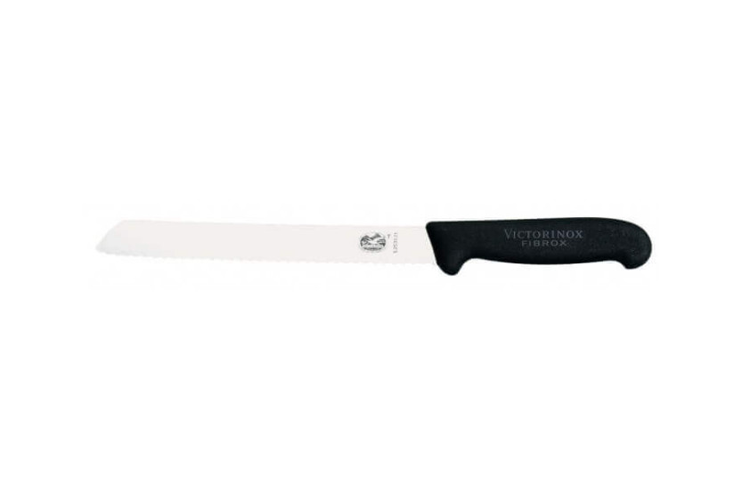 Victorinox brödkniv svart fibroxhandtag blad i rostfritt stål 21cm