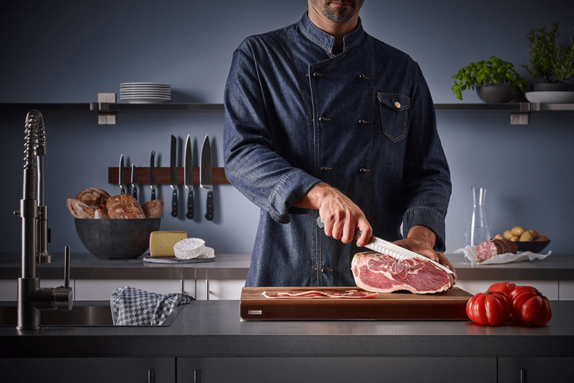 Wüsthof Classic smidd skinkkniv 20cm med granton eggblad