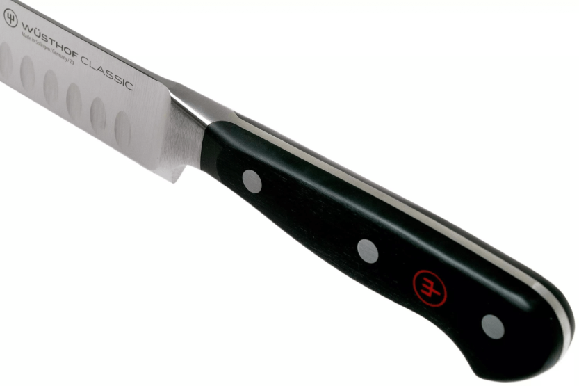Wüsthof Classic taottu kinkkuveitsi 20cm, jossa on Granton-terä