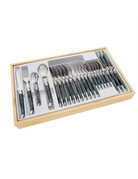 Laguiole bestiksæt med 24 dele Flame Grey Pradel Excellence