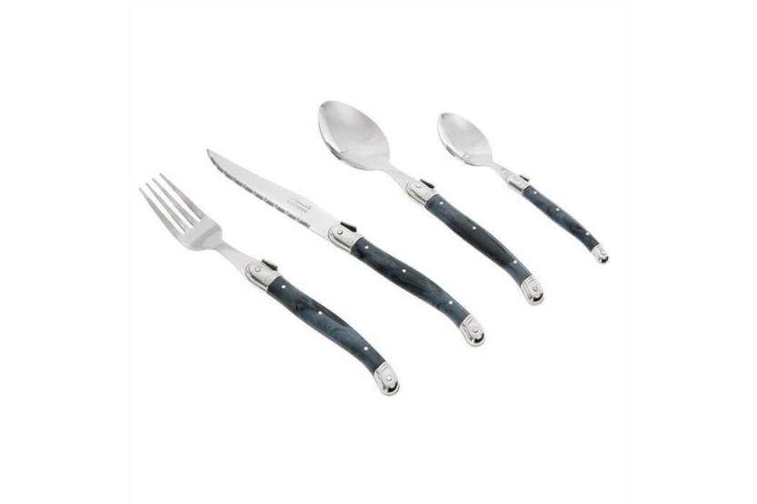 Laguiole bestiksæt med 24 dele Flame Grey Pradel Excellence