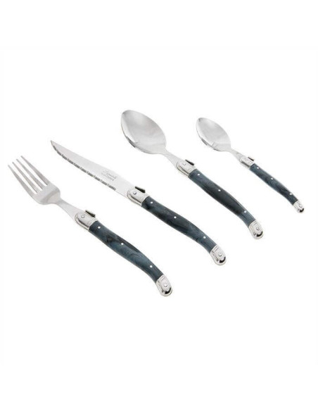 Laguiole bestiksæt med 24 dele Flame Grey Pradel Excellence