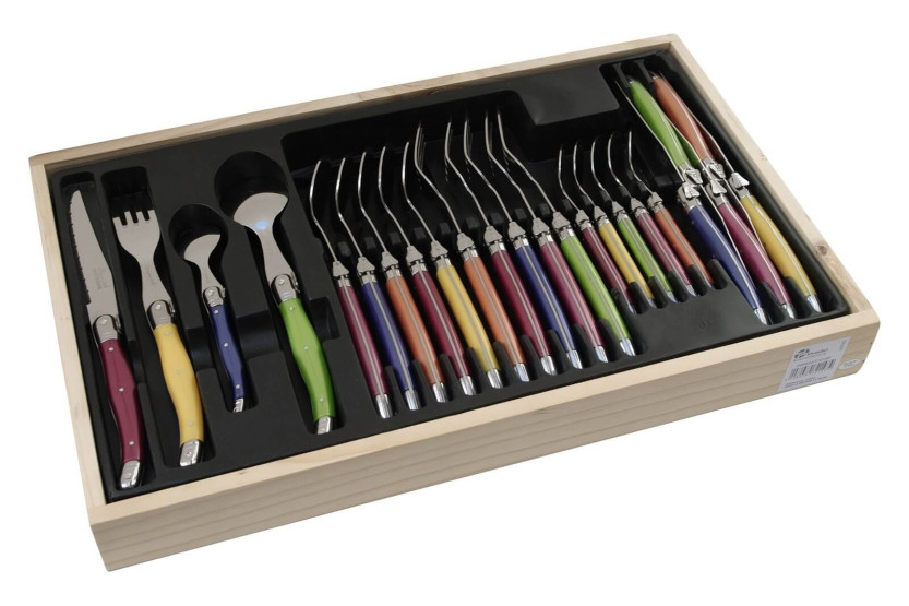 Laguiole 24-piece Pastel Pradel Excellencecutlery set