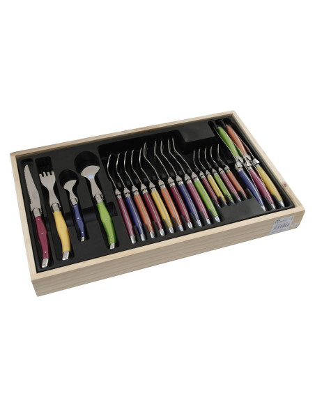 Laguiole 24-delt Pastel Pradel Excellence-bestiksæt
