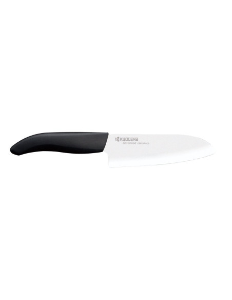 KYOCERA 11 cm paring knife + ceramic peeler set, black handles