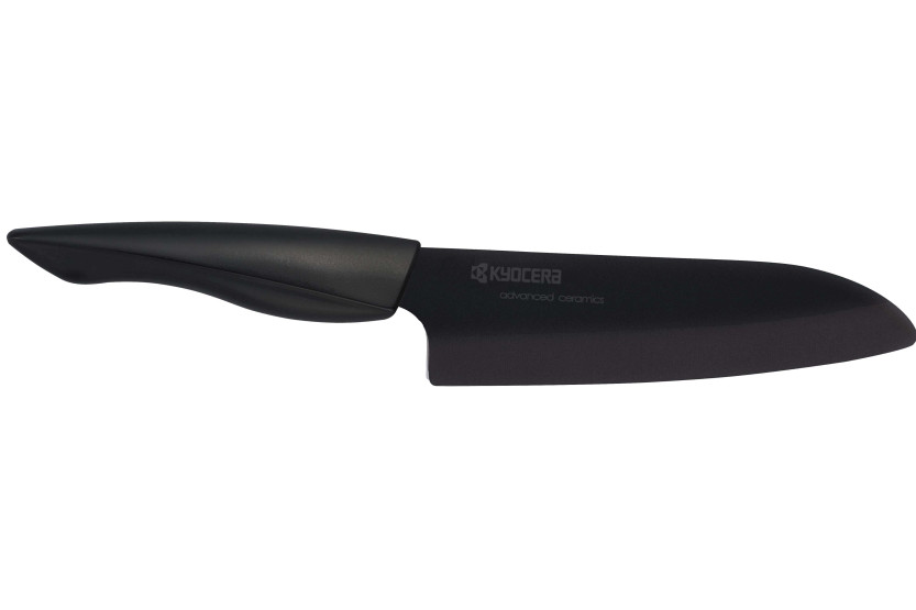 Confezione regalo KYOCERA con 2 coltelli in ceramica di alta gamma con lame nere