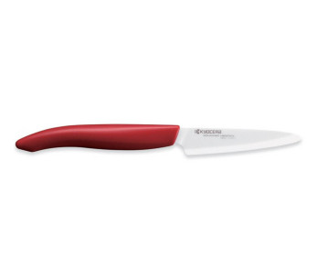 Kyocera schilmesje 7,5 cm keramisch lemmet rood handvat