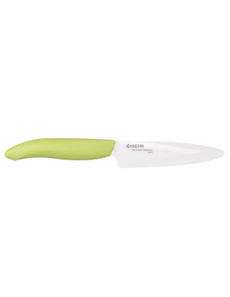 Kyocera kuorimaveitsi 11 cm keraaminen terä vihreä kahva
