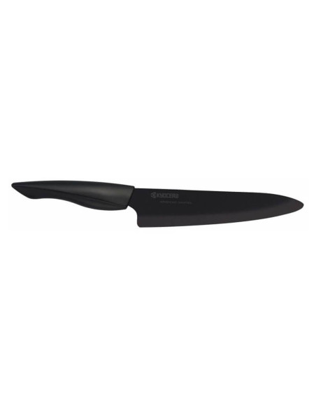 Cuchillo de cocinero Kyocera con hoja de cerámica negra de 18 cm